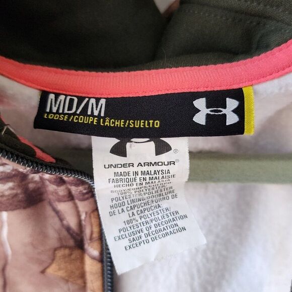 REALTREE X UNDER ARMOUR JACKET | Cold Gear | Loose fit | Women’s Medium Camo - Picture 10 of 10